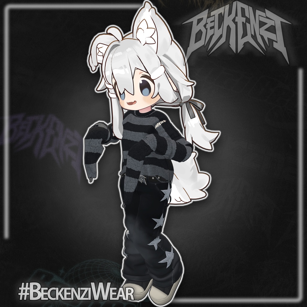 BECKENZI セーター、ベルト パンツ、シューズ For まめひなた/Mamehinata