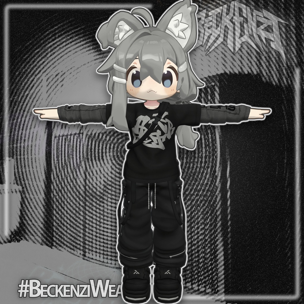 BECKENZI X SHELTER. LAYERED T-SHIRT. RAVE CARGO PANTS. CROSS-BODY BAG. STOMPERS Forまめひなた/Mamehinata