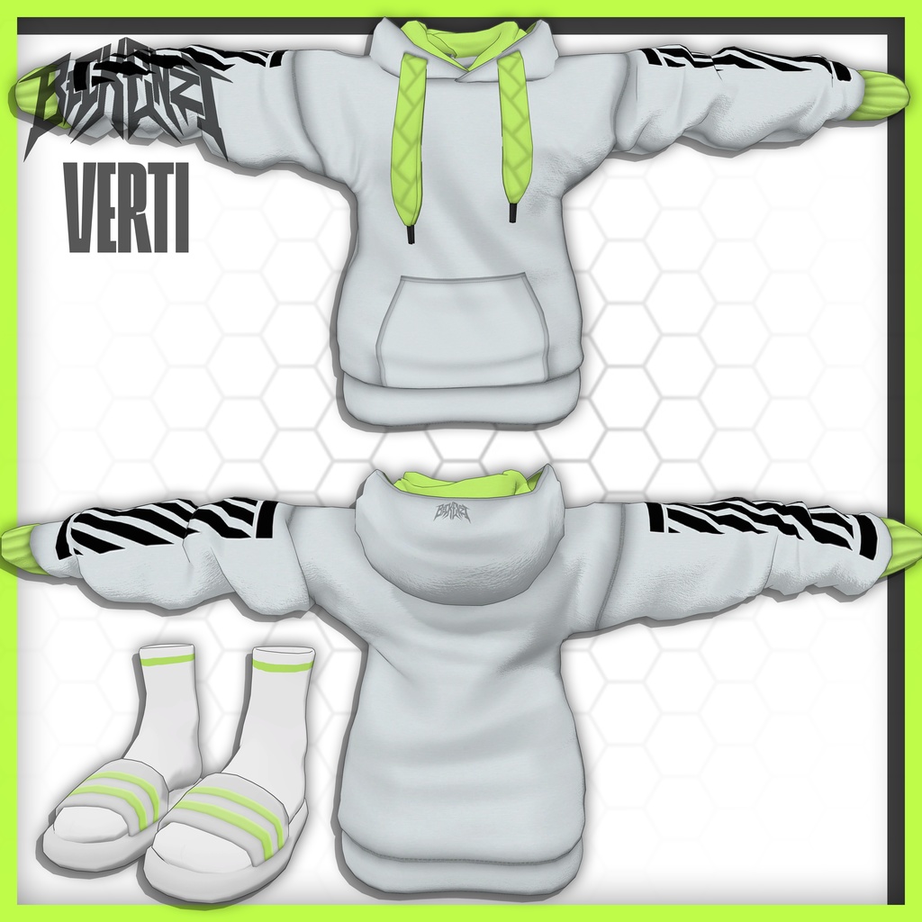 BECKENZI X VERTIGRIS パーカー