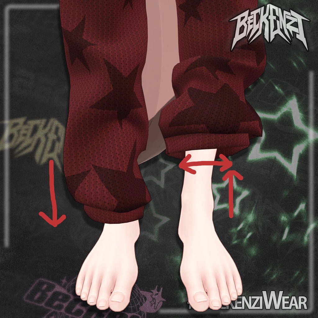 BECKENZI レッグウォーマー /Layered Legwarmers
