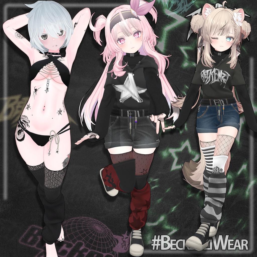 BECKENZI レッグウォーマー /Layered Legwarmers