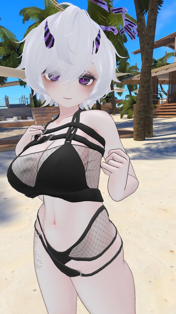 BECKENZI ゴス水着 /Goth Swimsuit