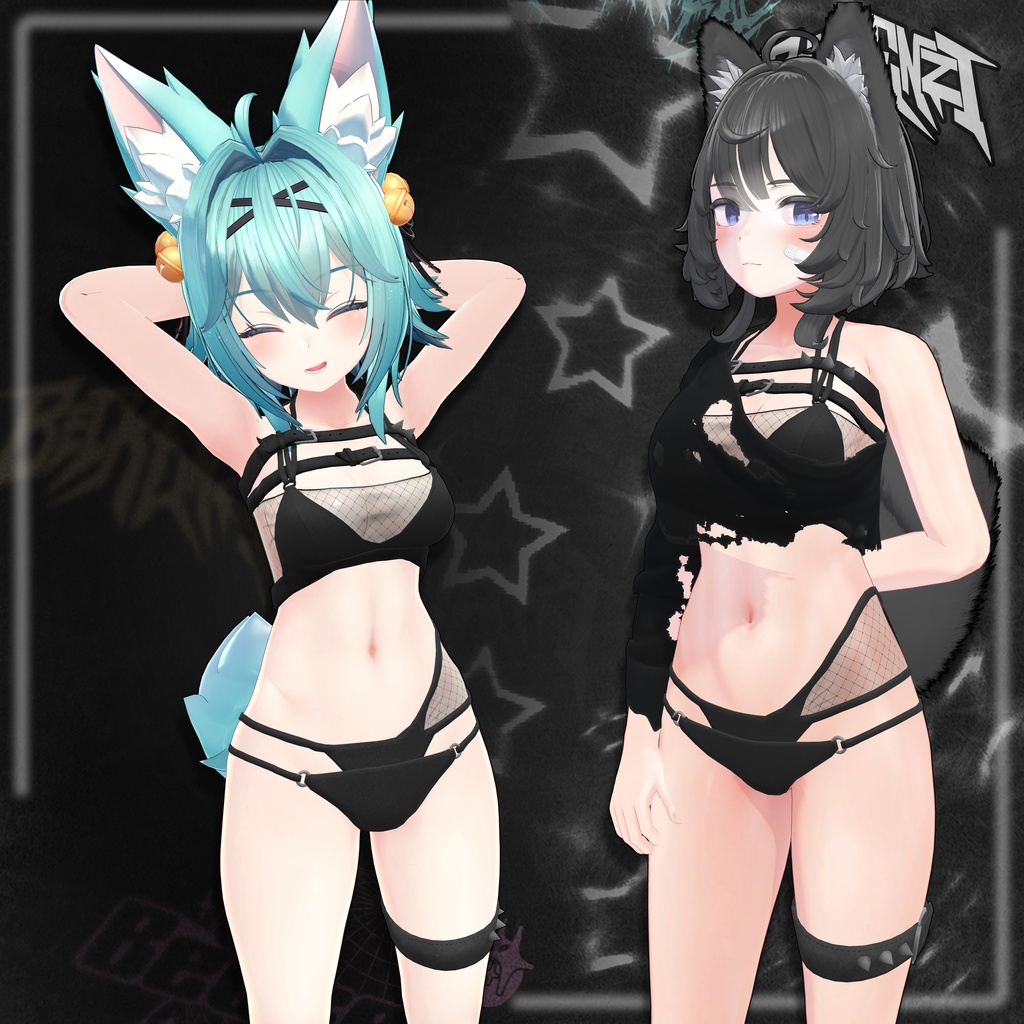 BECKENZI ゴス水着 /Goth Swimsuit