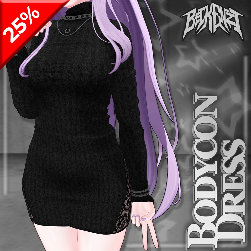 [25%OFF] BECKENZI スリムドレス/Bodycon Dress [14アバタ/Avatars]