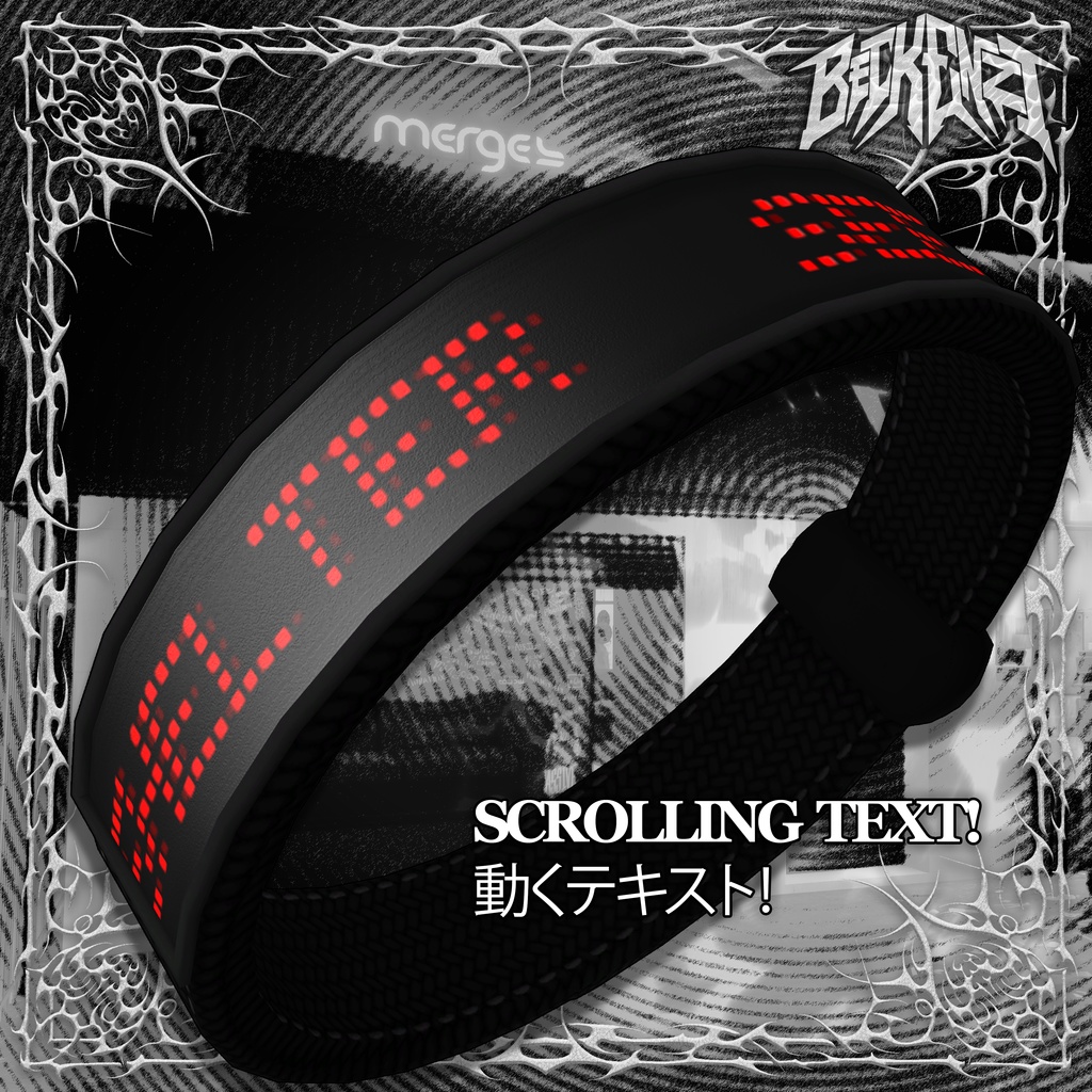 BECKENZI X SHELTER Text Strap/テキストストラップ