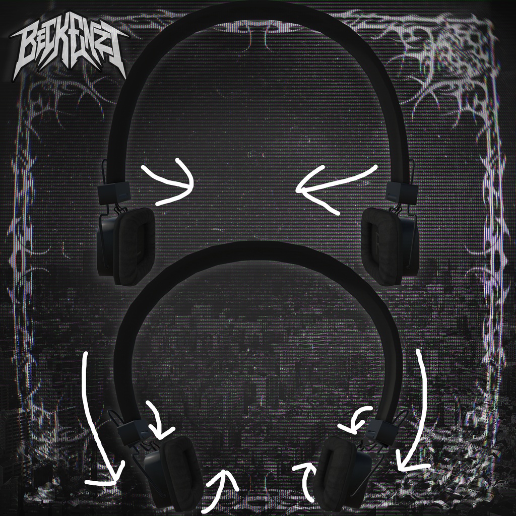 🎧BECKENZI レトロヘッドフォン/Retro Headphones