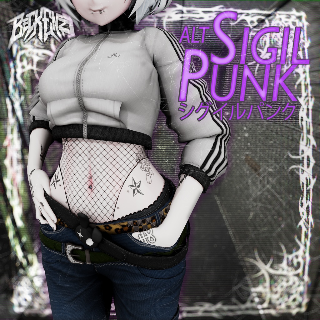 BECKENZI ALT Sigil Punk/ALTシグイルパンク [20+アバタ/Avatars]🐰🖤