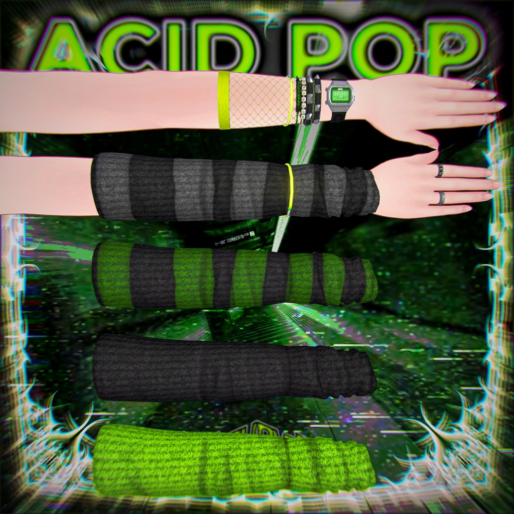 BECKENZI AcidPop Set/アシッドポップセット💚🕶️[20+アバタ/Avatars] 缩略图 9