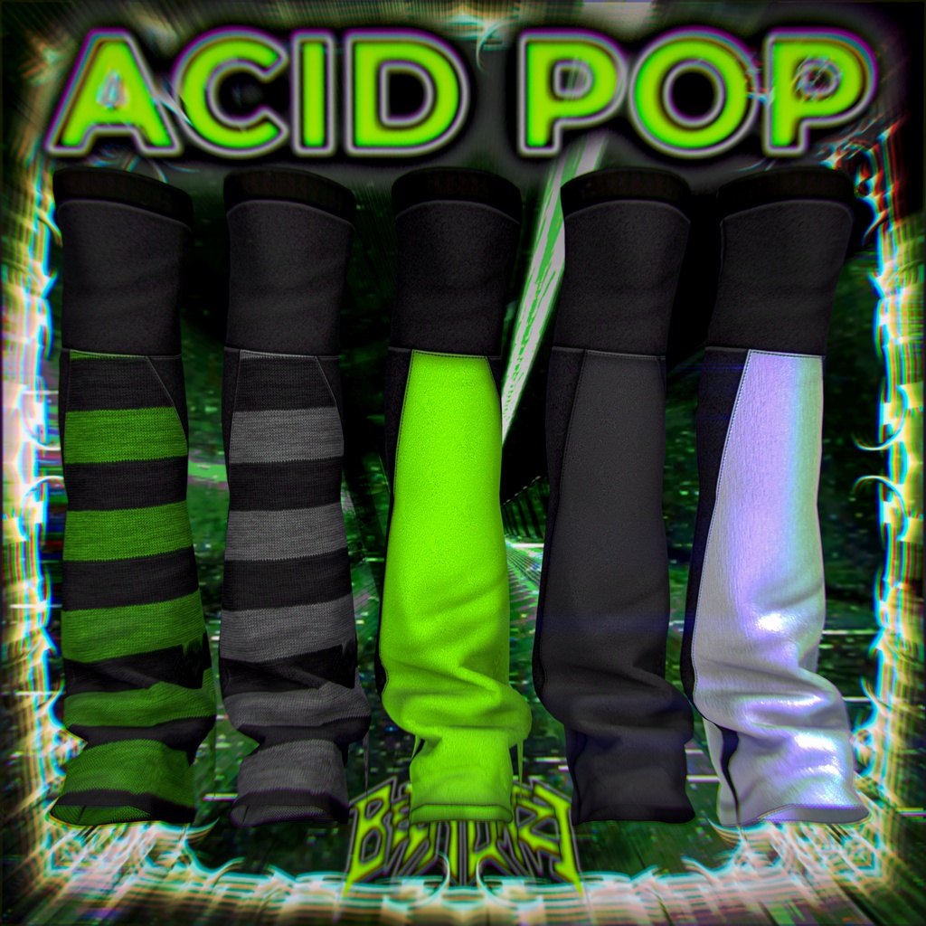 BECKENZI AcidPop Set/アシッドポップセット💚🕶️[20+アバタ/Avatars] 缩略图 7