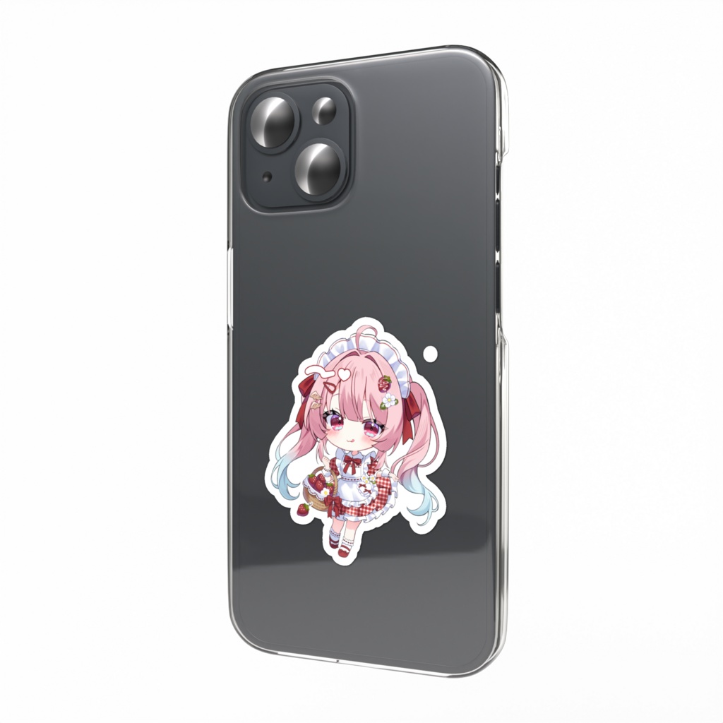 スマホステッカー(いちご摘みver)