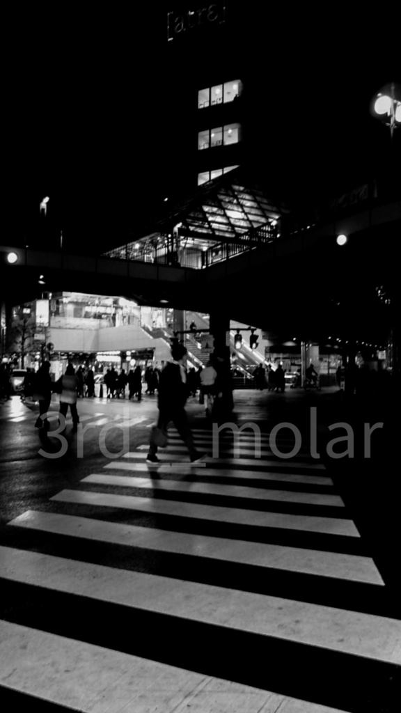 交差する夜 – crossing night 01（都市の息づかい）