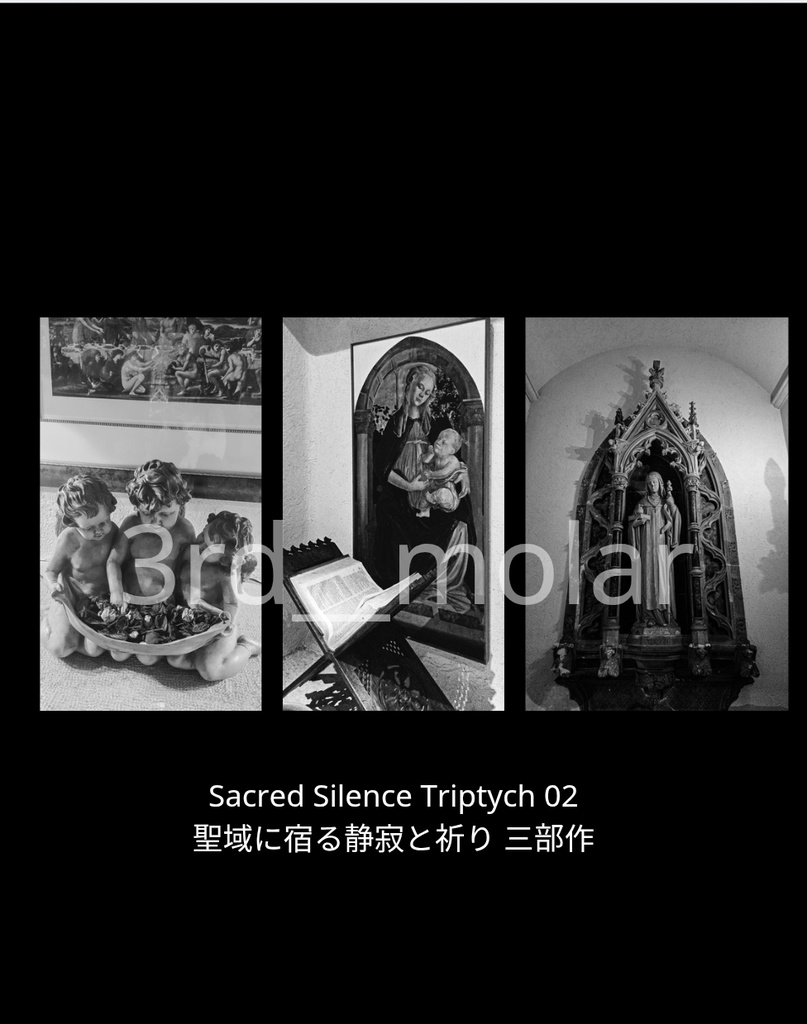 Sacred Sanctuary 02 – 像と祈りの余韻（3枚セット）