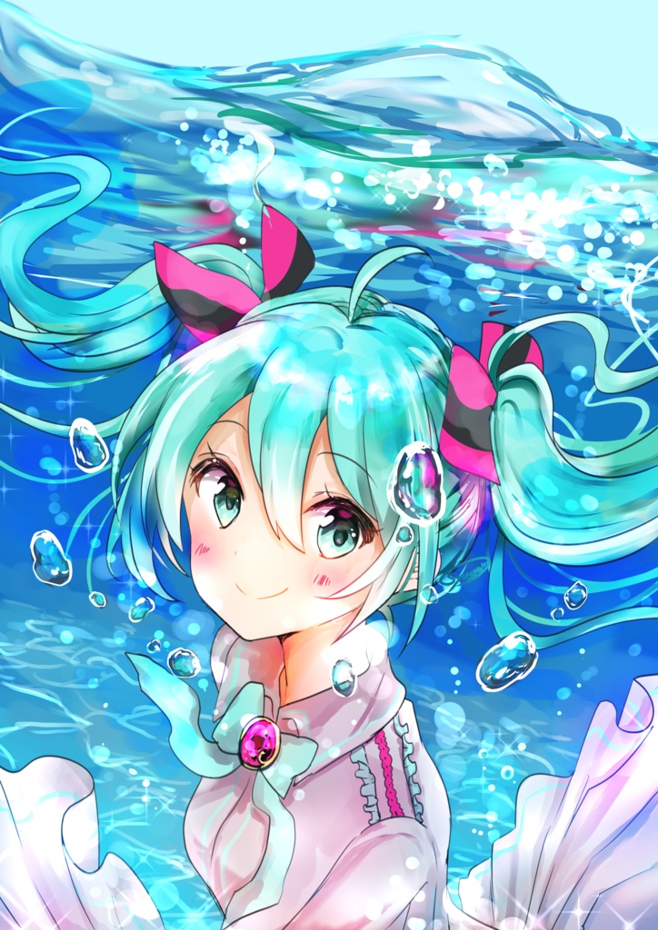 初音ミク水中ブロック