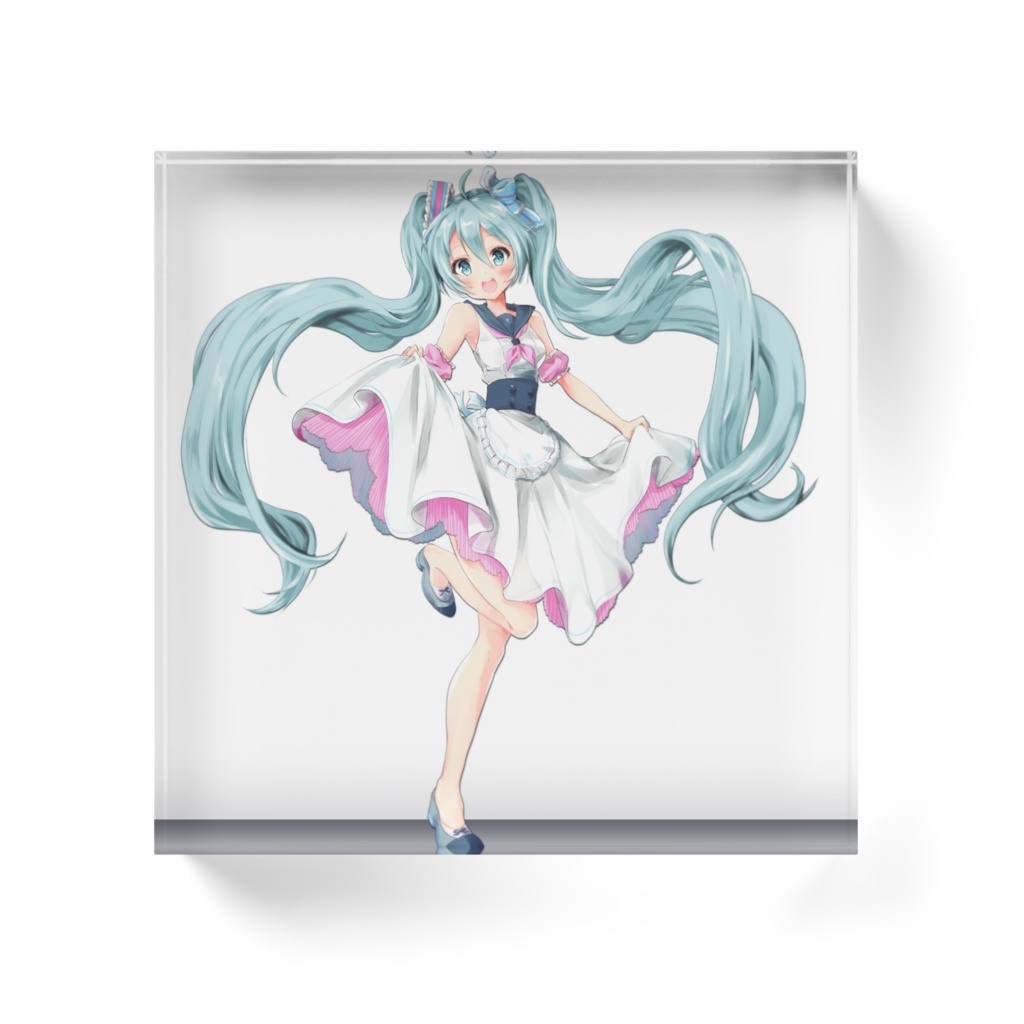 ミクちゃんアクリルブロック