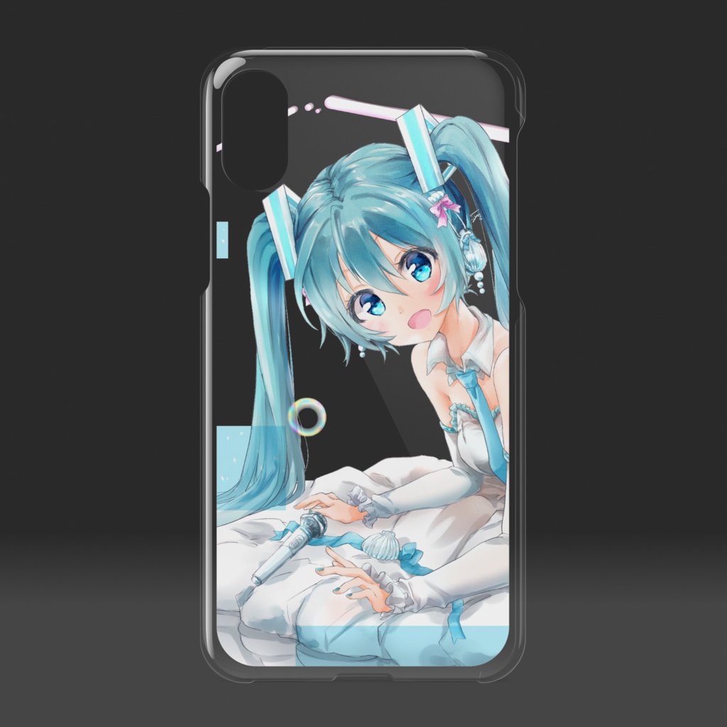 まったりミクちゃんクリアケース