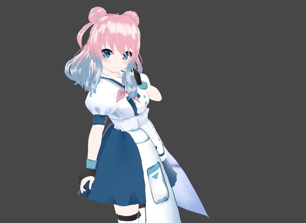 【Vroid】仲春モデル_研究員の姿【3Dモデル販売】