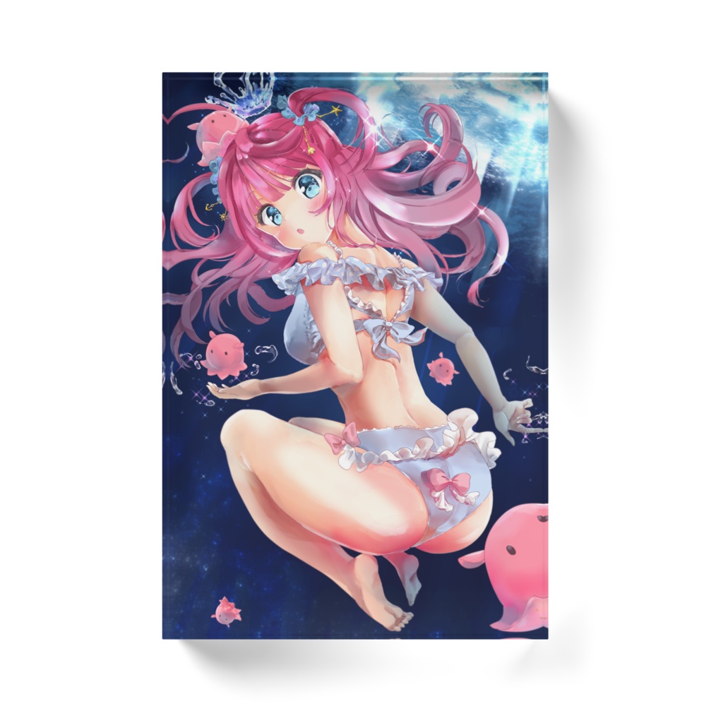 アズールちゃんとメンダコアクリルブロック