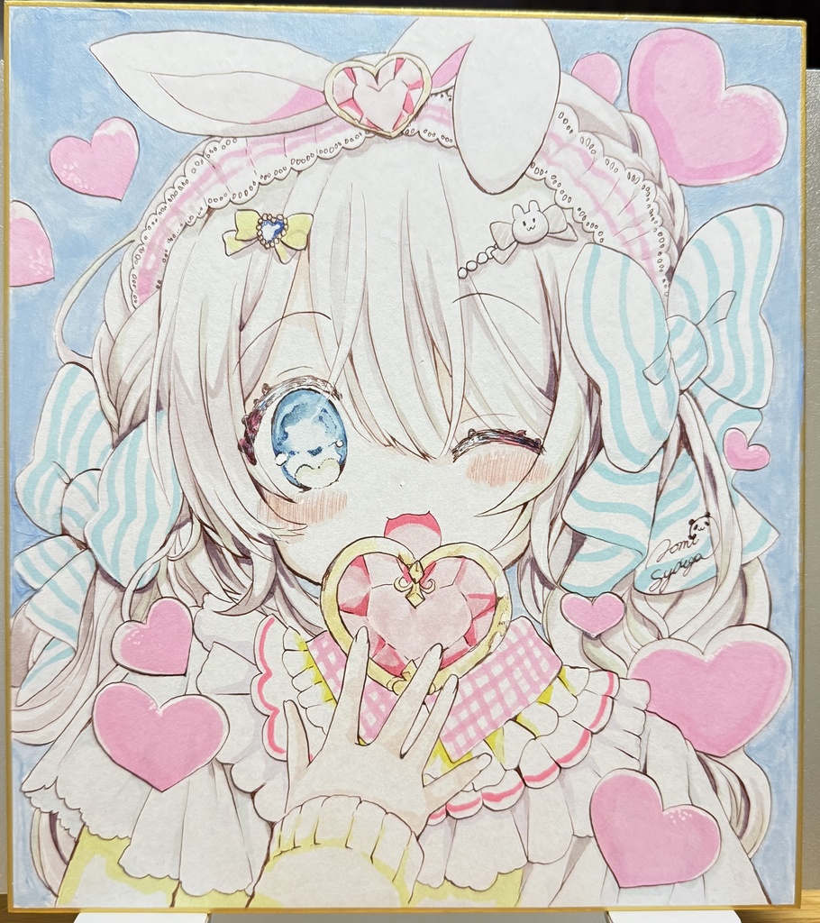 オーダーメイド色紙【描き下ろし】【名前記入します】