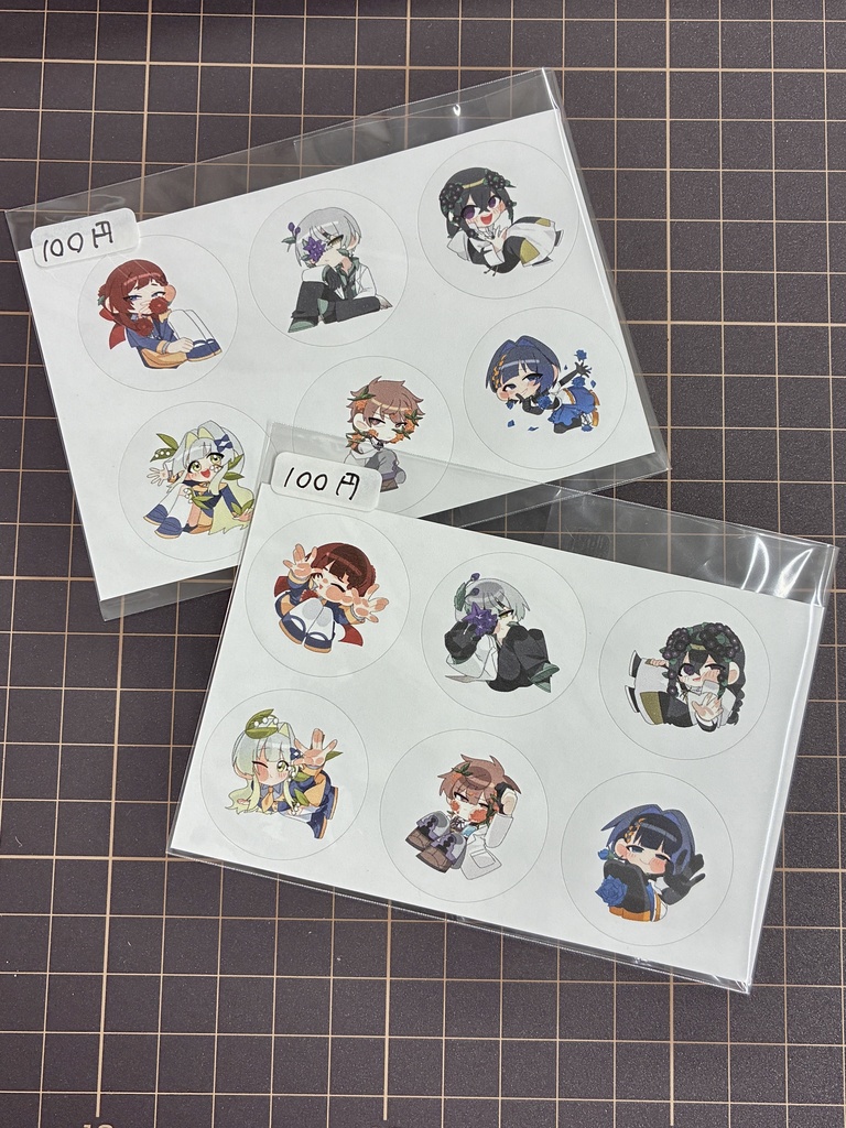 【花弁のゆりかご店】キャラクターシール