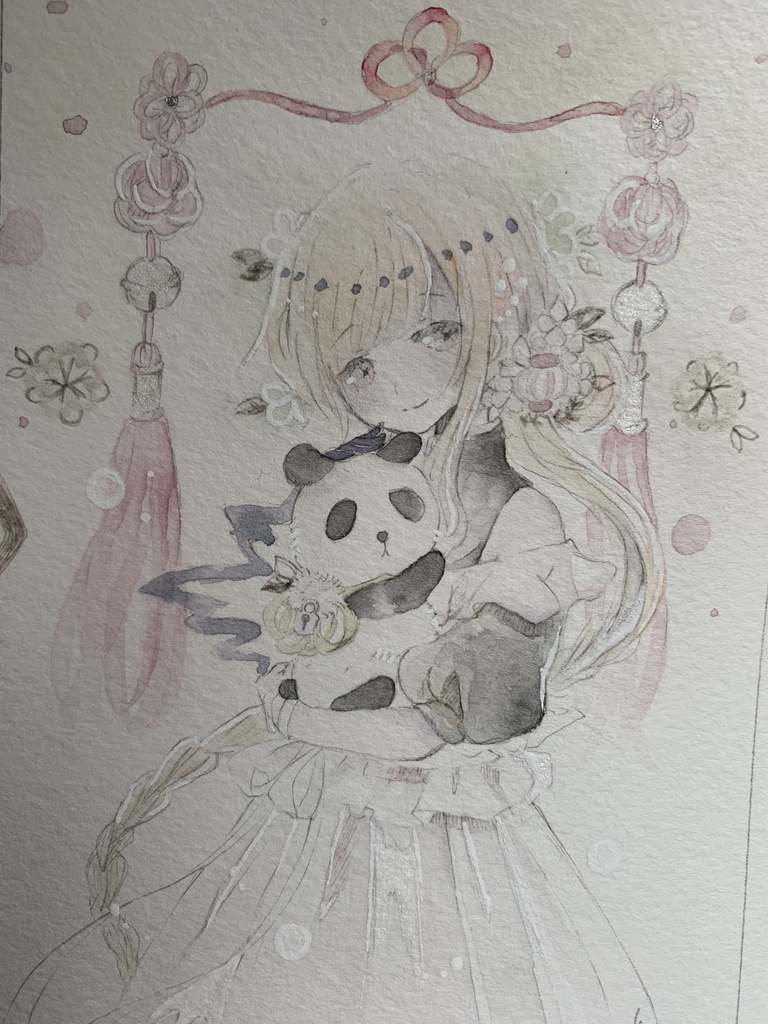 【ドローイング】中華とパンダ