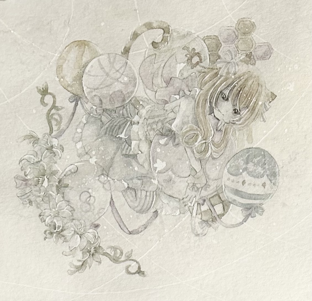 【フレームレス原画】テディの目覚め