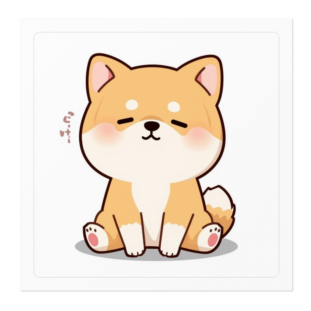 ちょこんシバ ステッカー