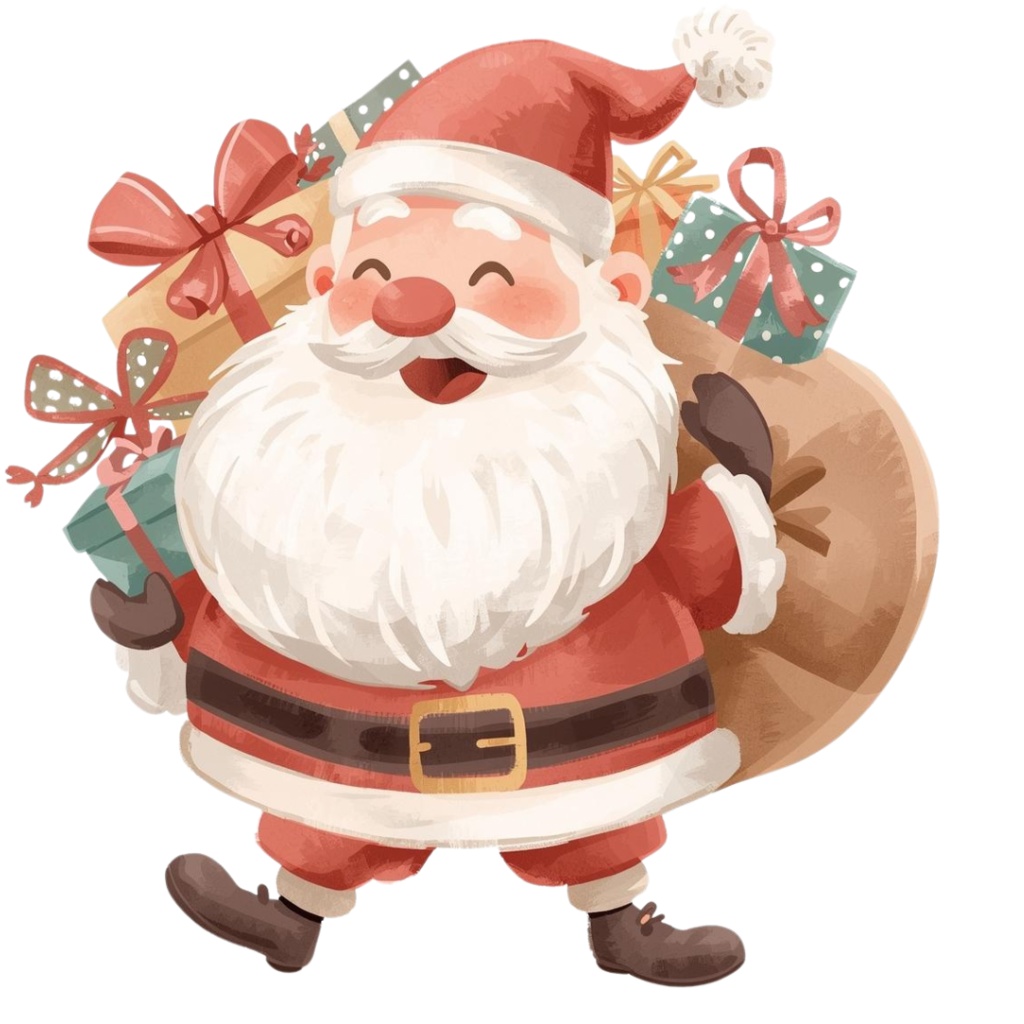 【水彩風】ほっこり可愛いクリスマス クリップアート 15点コレクション 🎄