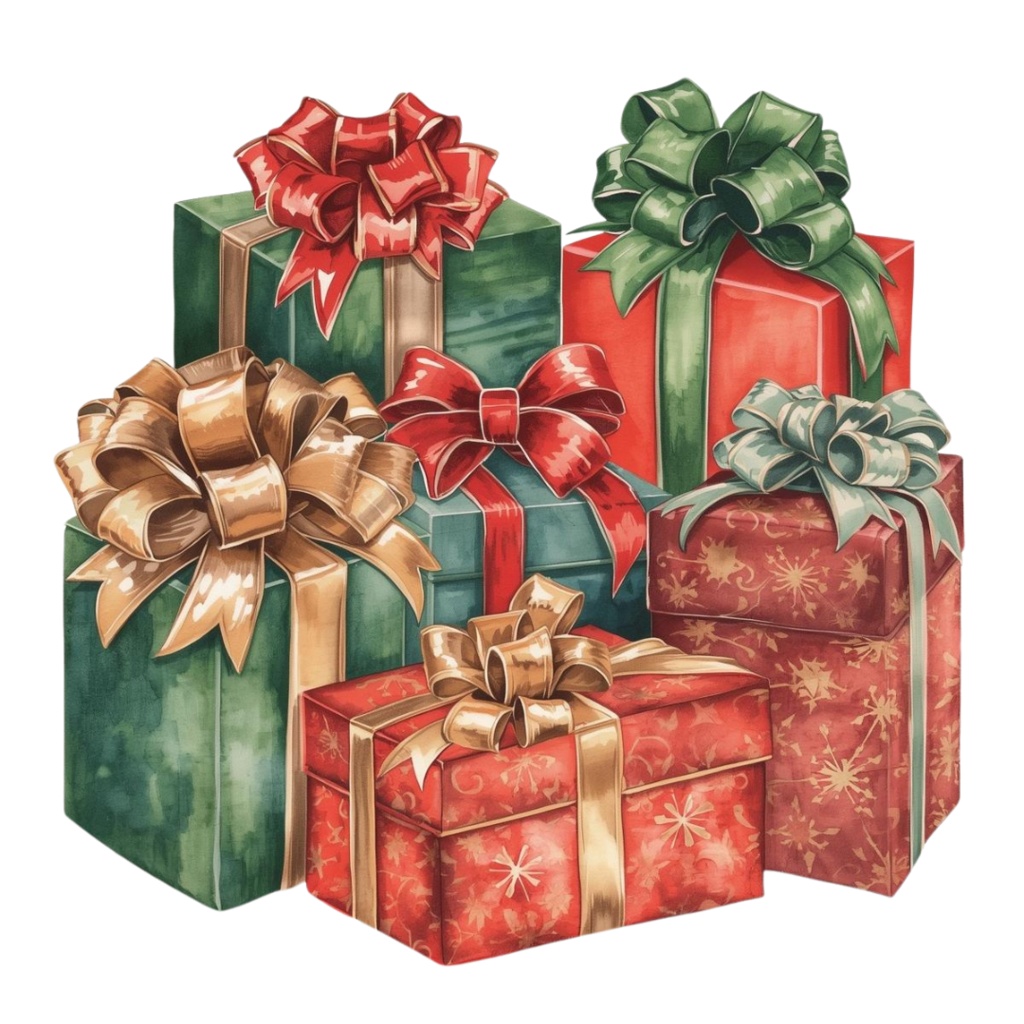 【水彩風】ほっこり可愛いクリスマス クリップアート 15点コレクション 🎄