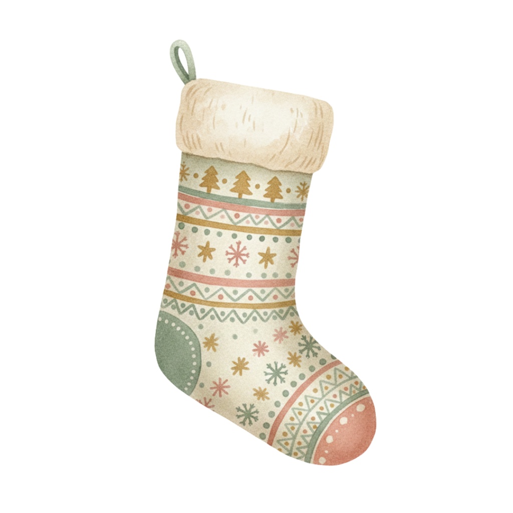 ヴィンテージクリスマス クリップアートセット