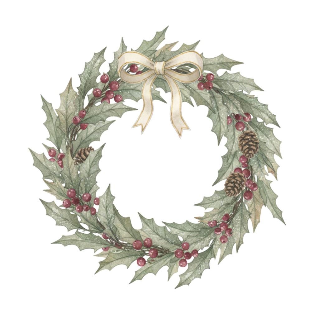 ヴィンテージクリスマス クリップアートセット