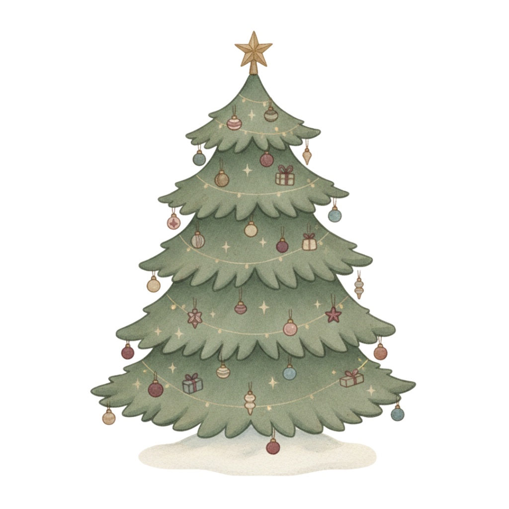 ヴィンテージクリスマス クリップアートセット