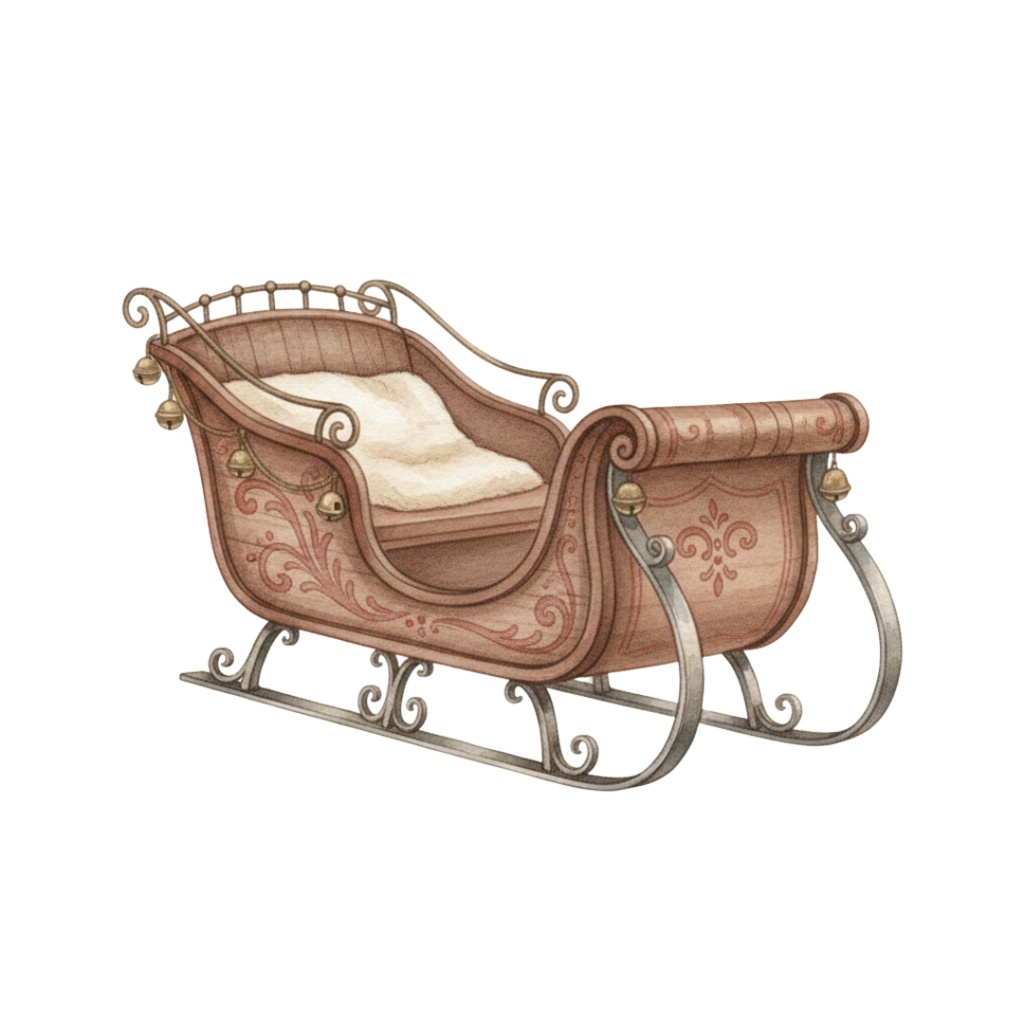 ヴィンテージクリスマス クリップアートセット