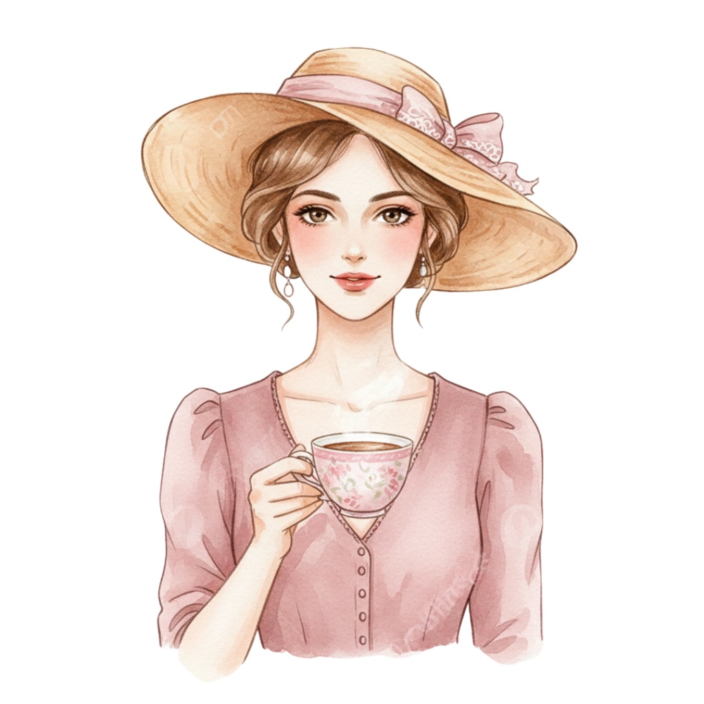 ピンクの旅モチーフ素材セット|水彩・ヴィンテージ風クリップアート