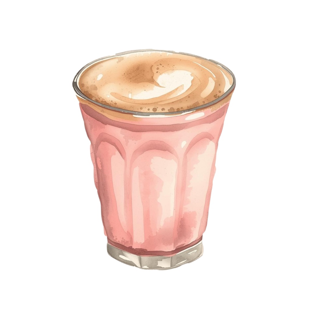 レトロピンクの旅アイテムクリップアート|16点セット