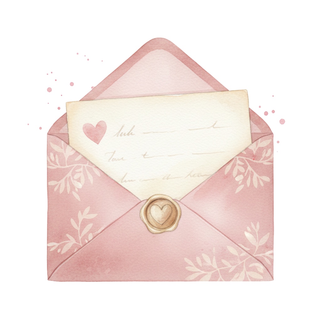 Pastel Valentine Clipart|水彩レトロ素材(12点)