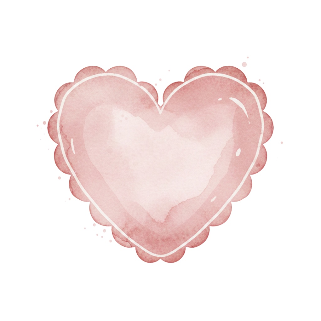 Pastel Valentine Clipart|水彩レトロ素材(12点)