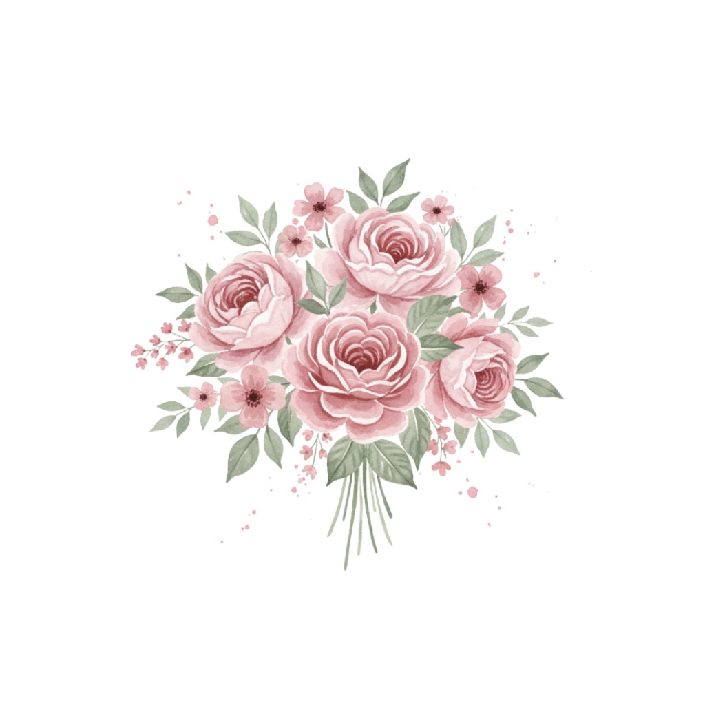 Pastel Valentine Clipart|水彩レトロ素材(12点)