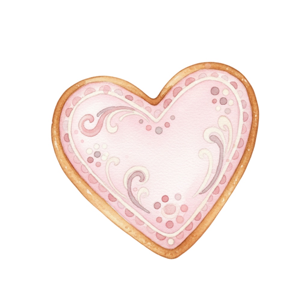 Pastel Valentine Clipart|水彩レトロ素材(12点)