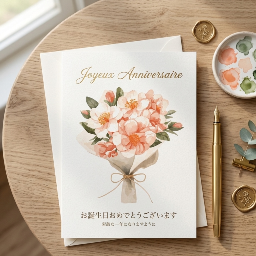 【水彩クリップアート】12ヶ月の誕生花ブーケ12点セット|手帳デコ・メッセージカード素材・背景透過PNG