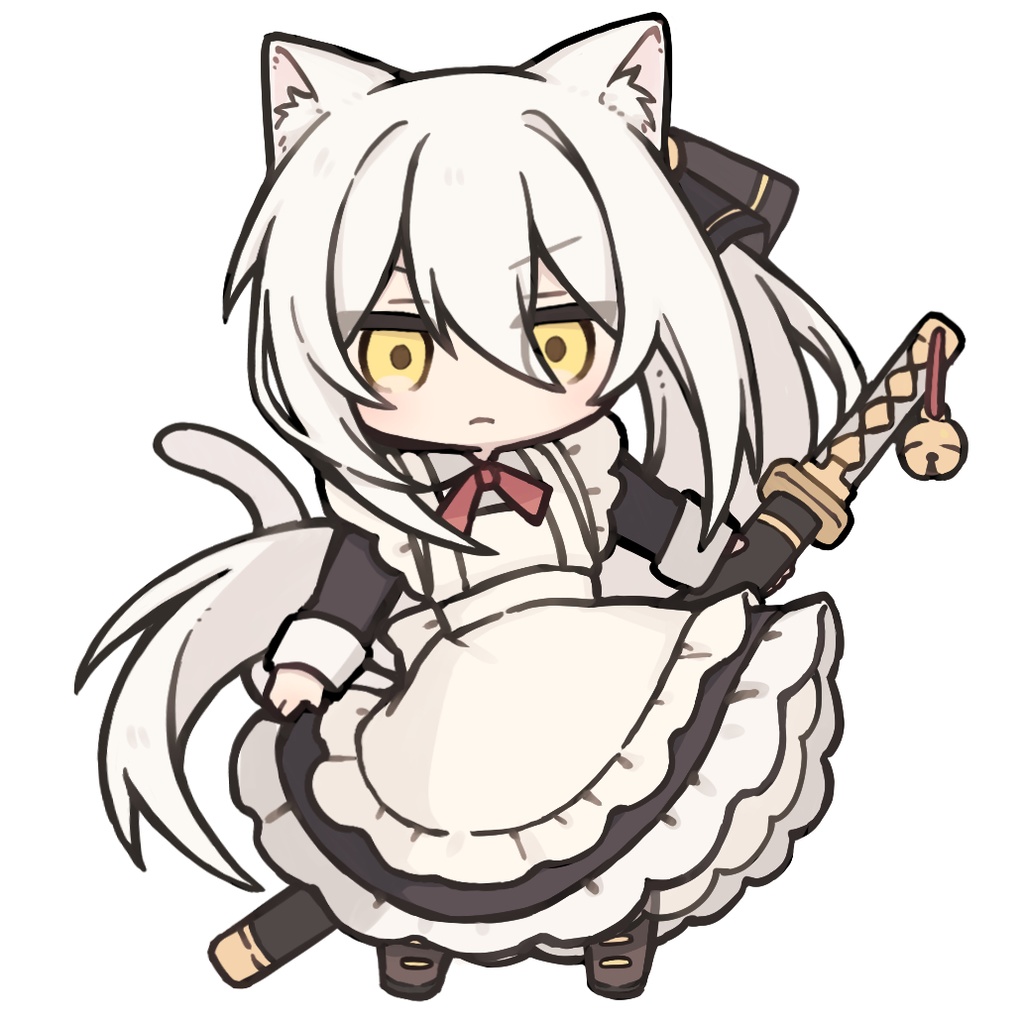 ネコメイドさん　アクリルキーホルダー