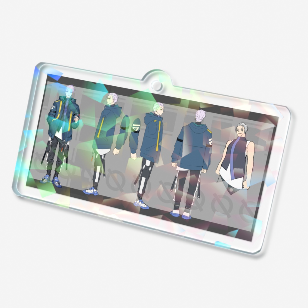 うたうわにホログラムアクリルキーホルダー