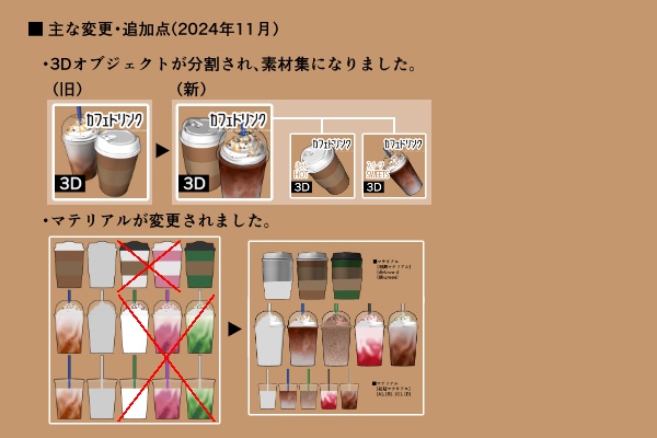 【クリスタ】カフェドリンク 3D