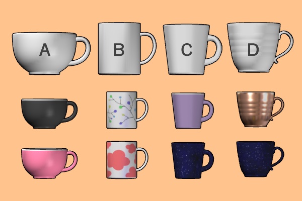 【クリスタ】デザインマグカップ 3D