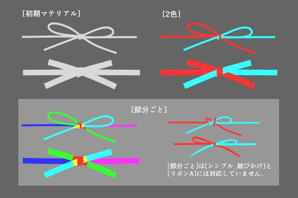 【クリスタ】蝶結び 3D