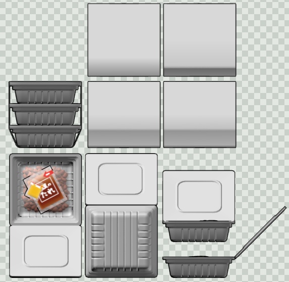 【クリスタ】パック納豆_3D