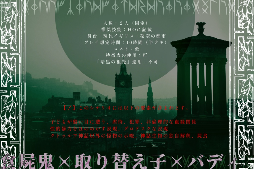 CoC非公式シナリオ『Changeling(チェンジリング)』 SPLL:E197659