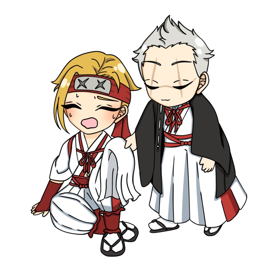 地獄楽　ペアアクリルキーホルダー　士遠&典坐