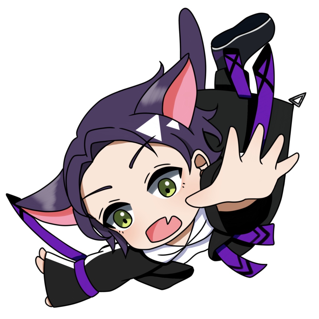 にじそうさく　猫化剣持刀也　アクリルキーホルダー