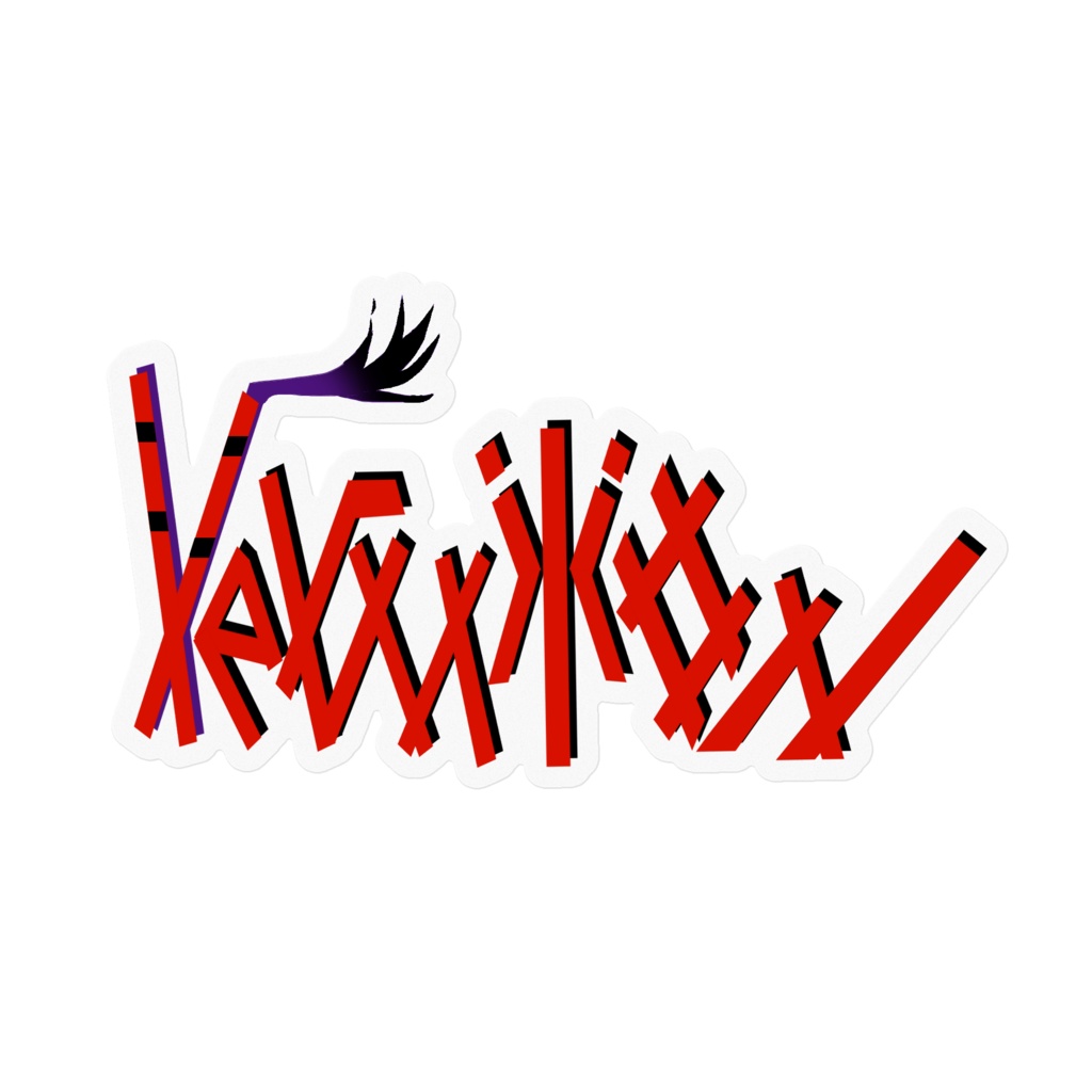 神殺しVtuberヴァーミリオンオリジナルステッカー