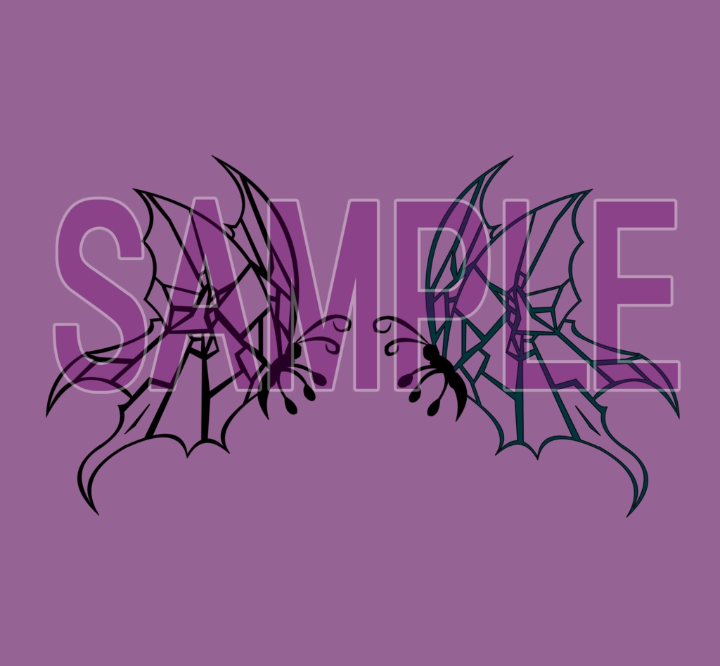 【VRChat】蝶タトゥーテクスチャー、Tattoo、タトゥー、刺青、